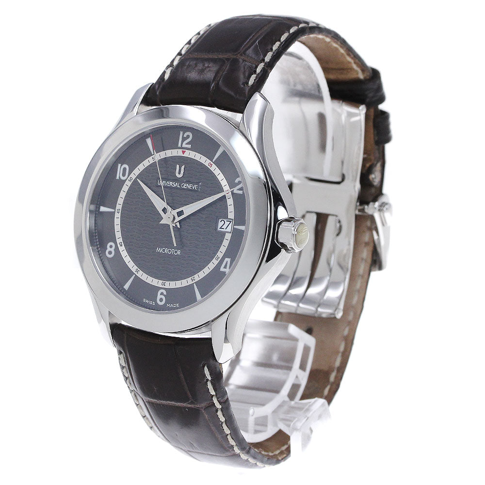 Universal Geneve Microtor 8101.126 Date back skeleton gray Dial Automatic Men's Watch_843261