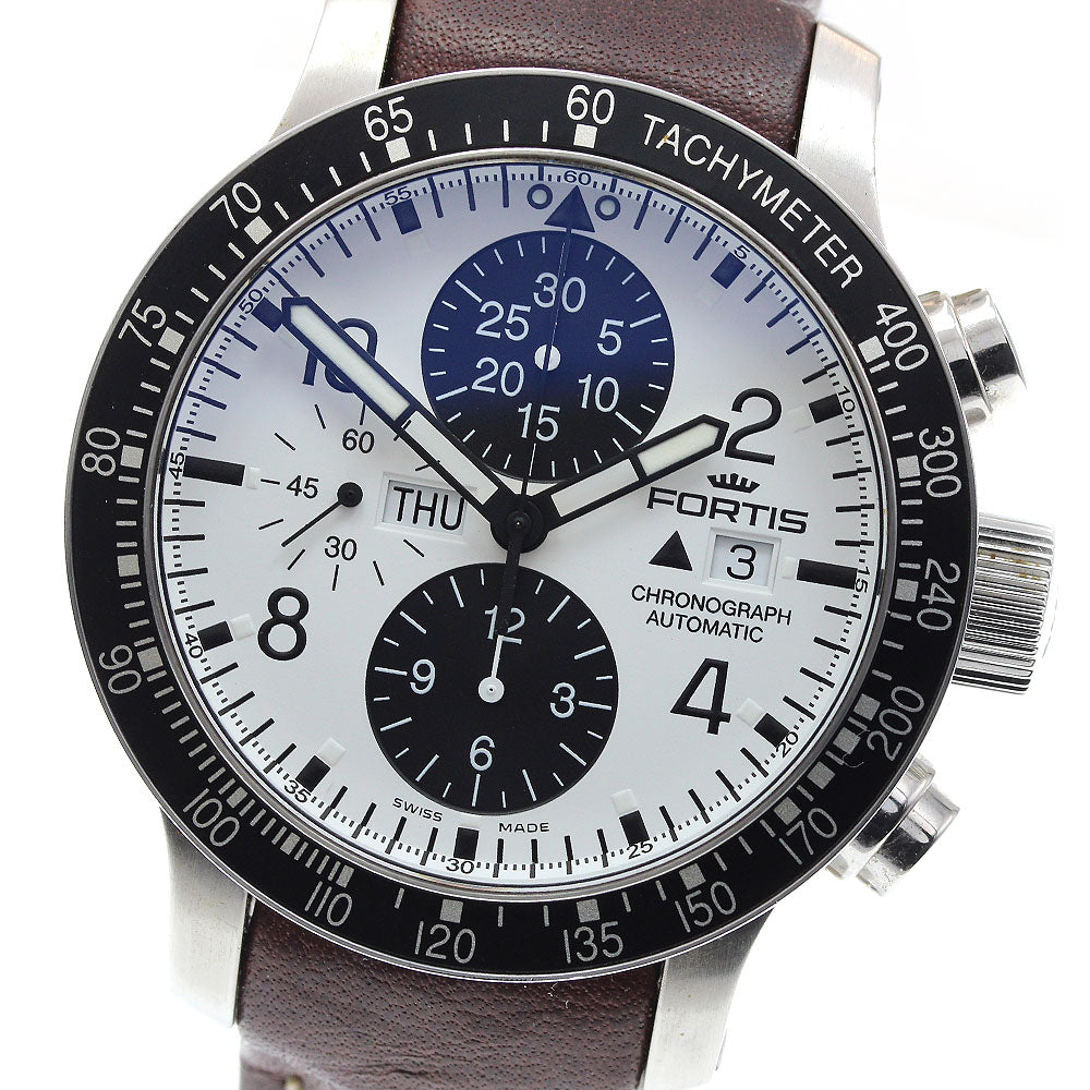 FORTIS B-42 Stratoliner 665.10.141 Chronograph white Dial Automatic Men's_843270