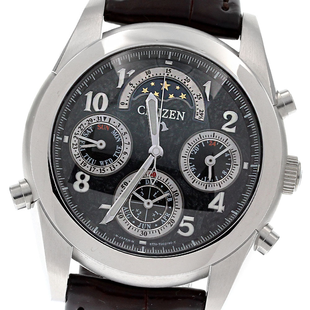 CITIZEN Campanora Kurotsurubami CTU57-0811 Perpetual calendar Quartz _843273