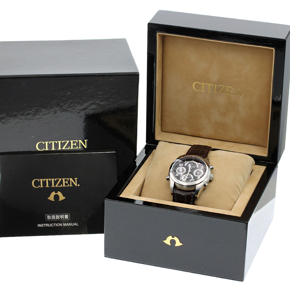 CITIZEN Campanora Kurotsurubami CTU57-0811 Perpetual calendar Quartz _843273