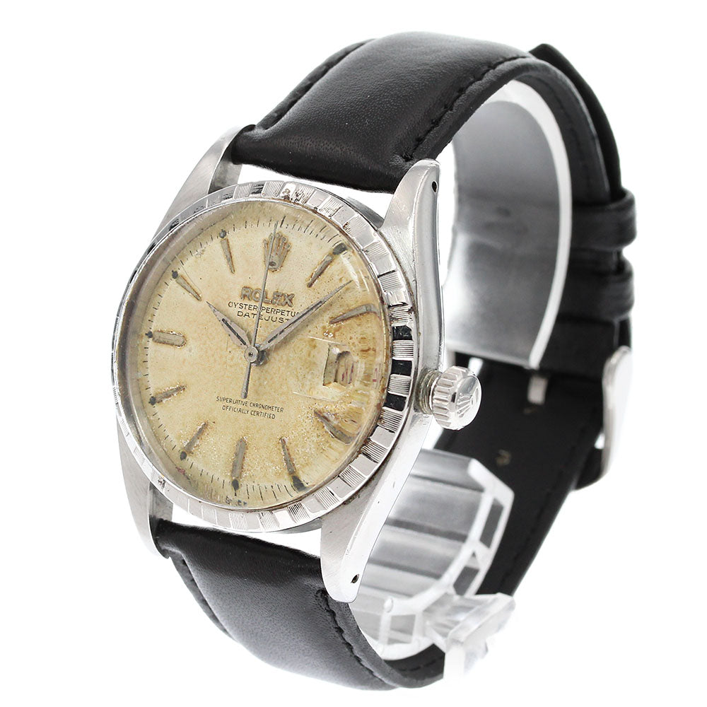 ROLEX Oyster Paper DATEJUST 6605 Cal.1066 Silver Dial Automatic Men's Watch_843316