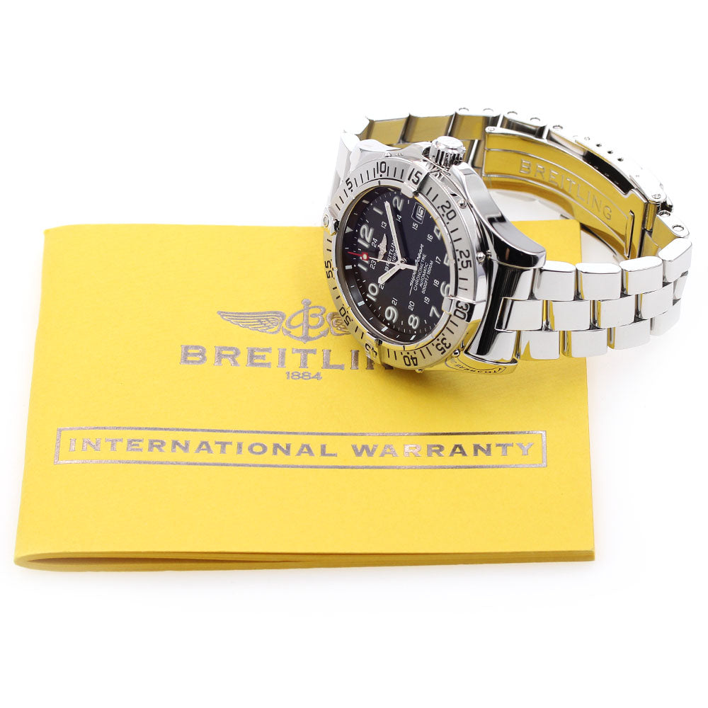 BREITLING Super Ocean A17360 Date Black Dial Automatic Men's Watch_843392