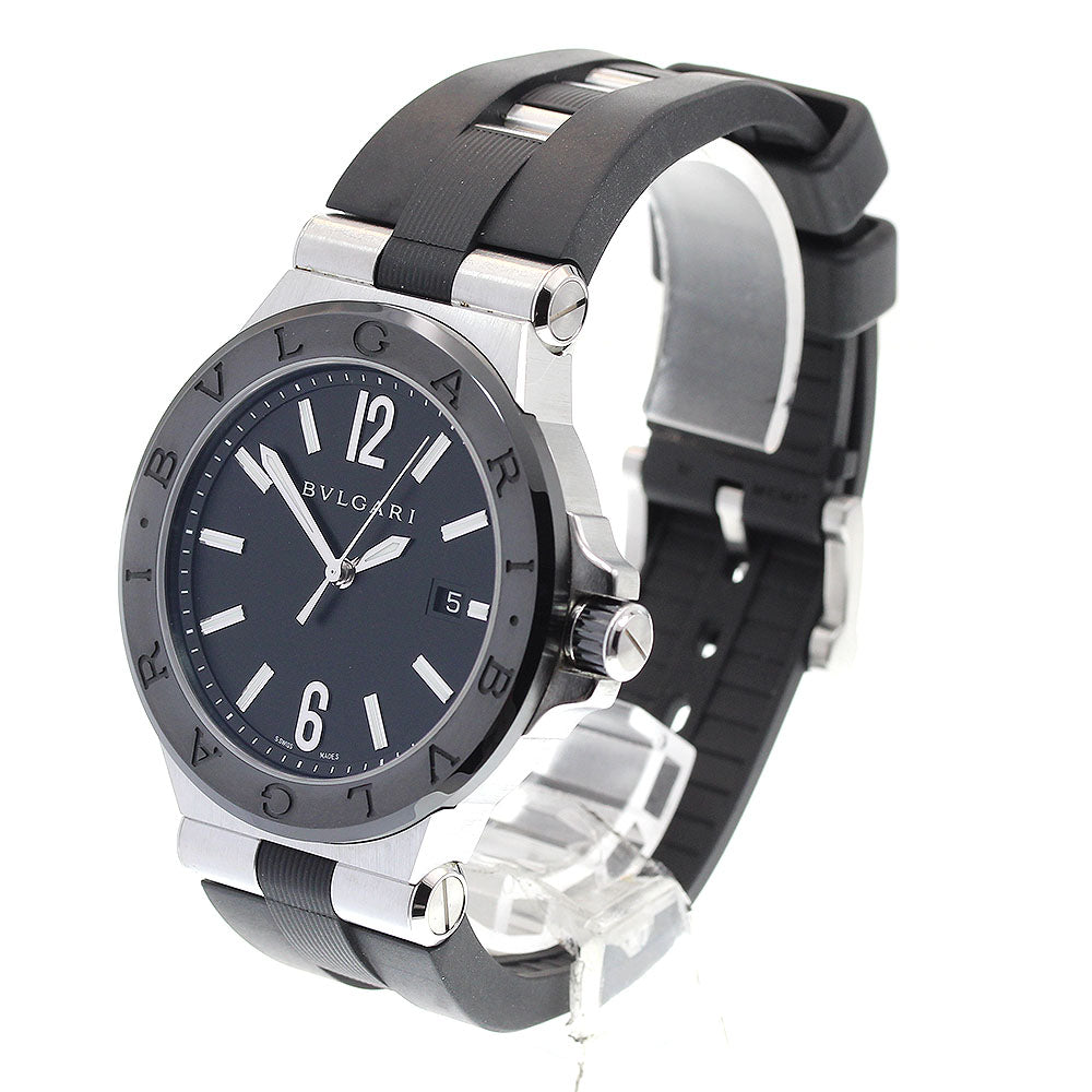 BVLGARI Diagono ceramic DG42SC Date Black Dial Automatic Men's Watch_843408
