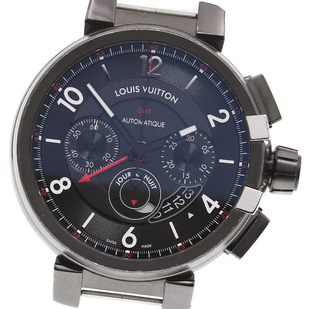 LOUIS VUITTON Tambour Evolution Q10580 GMT chronograph AT Men's Watch_843461