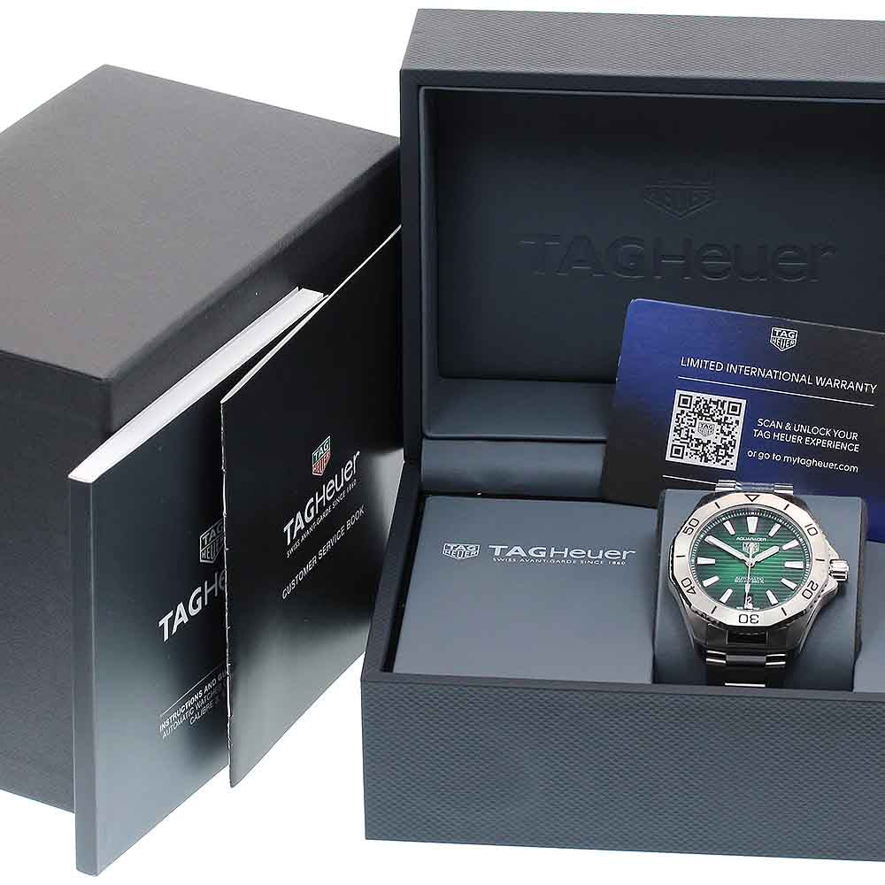 TAG HEUER Aquaracer WBP2115 Date green Dial Automatic Men's Watch_843474
