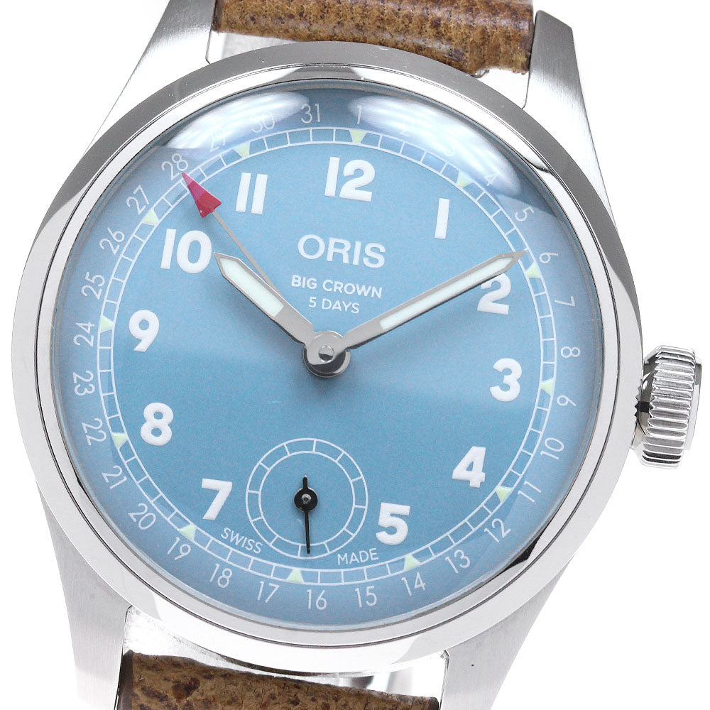 ORIS Big crown timer 01.473.7786.4065 Date blue Dial Hand Winding Men's Watch_843533