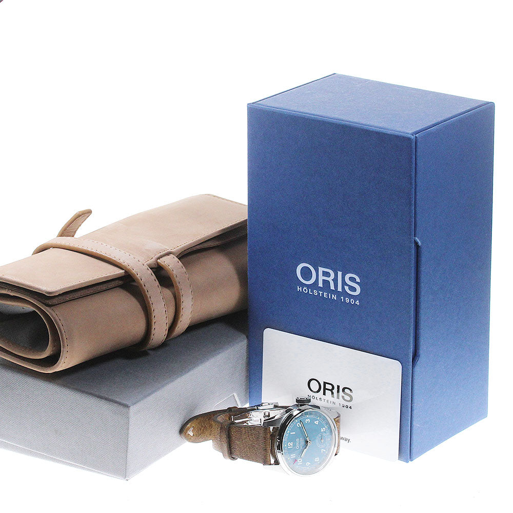 ORIS Big crown timer 01.473.7786.4065 Date blue Dial Hand Winding Men's Watch_843533