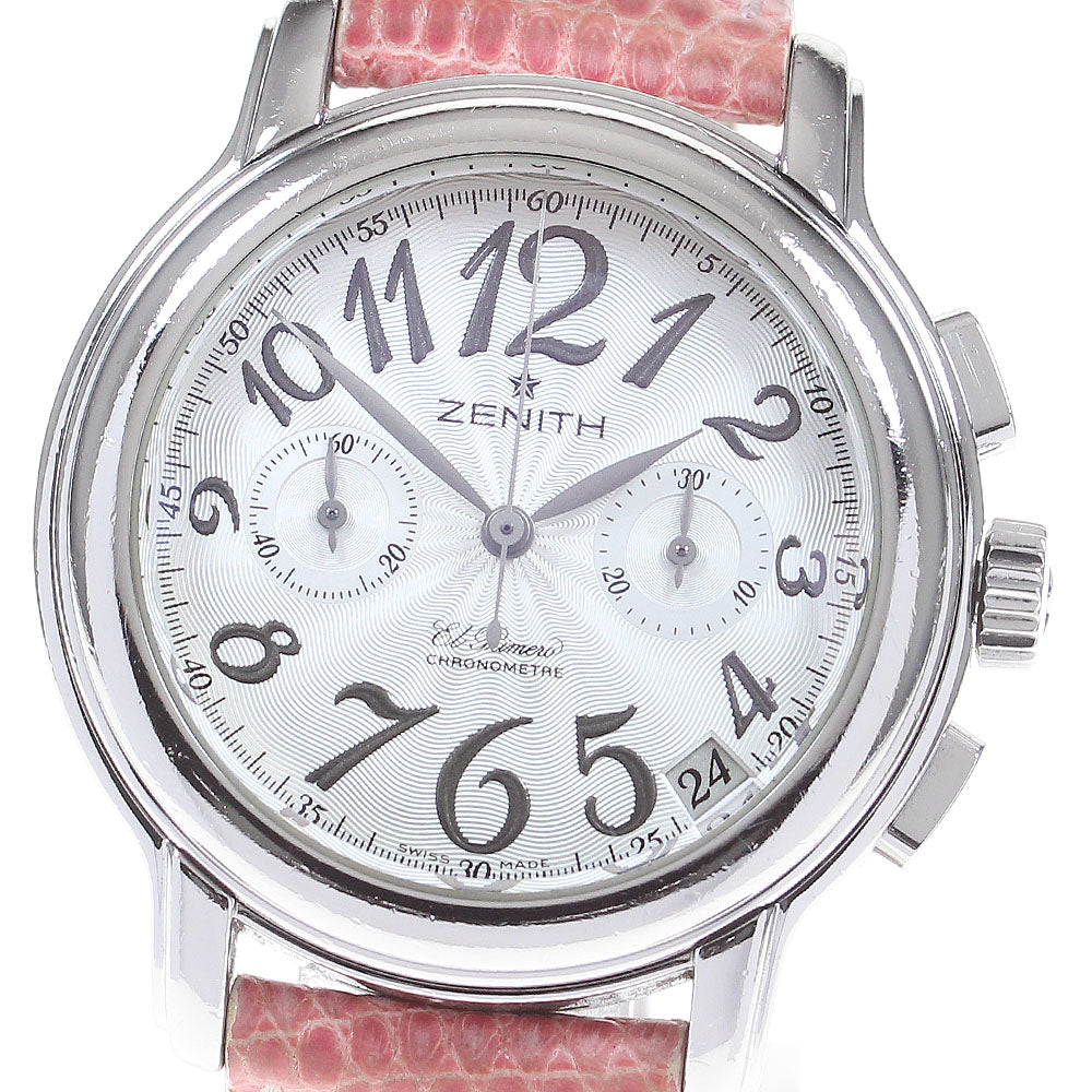 ZENITH Chronomaster El Primero 03.1230.4002 Chronograph Date Silver Dial Automatic Boy's Watch_843535