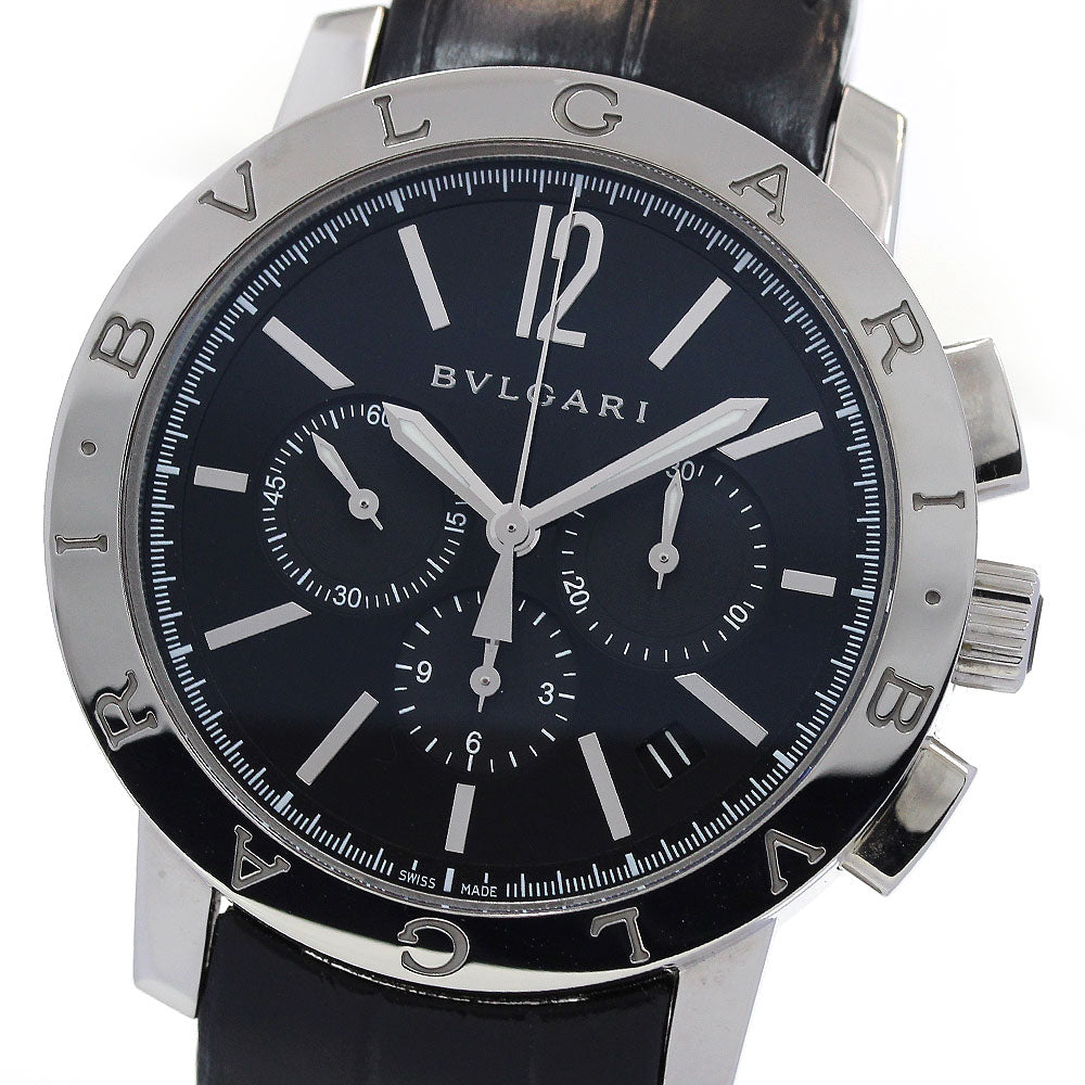 BVLGARI BVLGARIBVLGARI BB41SCH Chronograph Black Dial Automatic Men's _843571