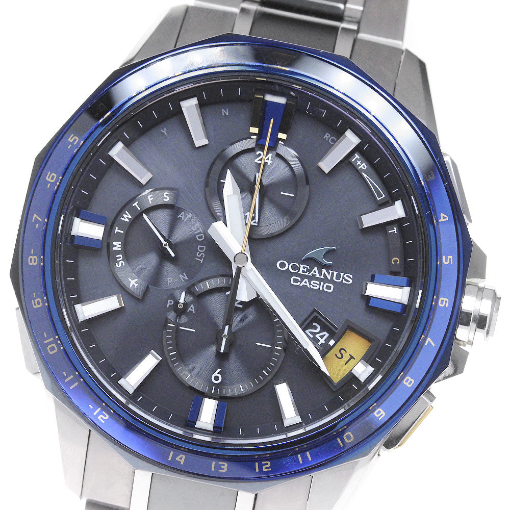 CASIO Oceanus OCW-G2000E-1AJF black Dial Solar Powered Radio Men's Watch_843602
