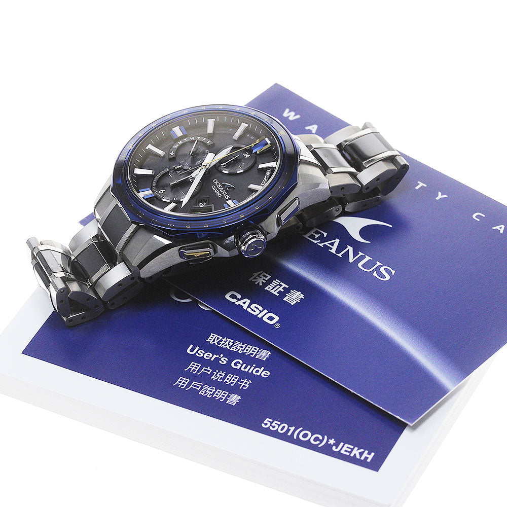 CASIO Oceanus OCW-G2000E-1AJF black Dial Solar Powered Radio Men's Watch_843602
