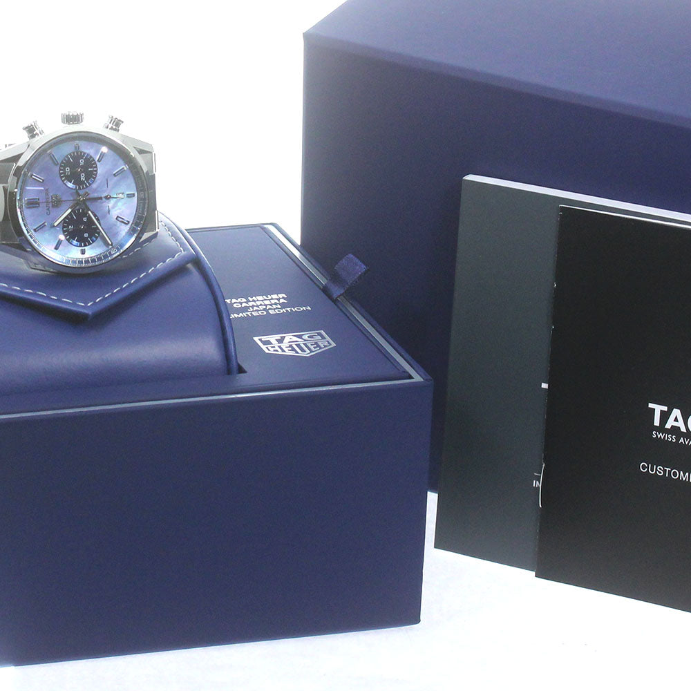 TAG HEUER Carrera Japan Limited Edition CBN201E.BA0642 Chronograph Blue shell Dial Automatic Men's Watch_843671