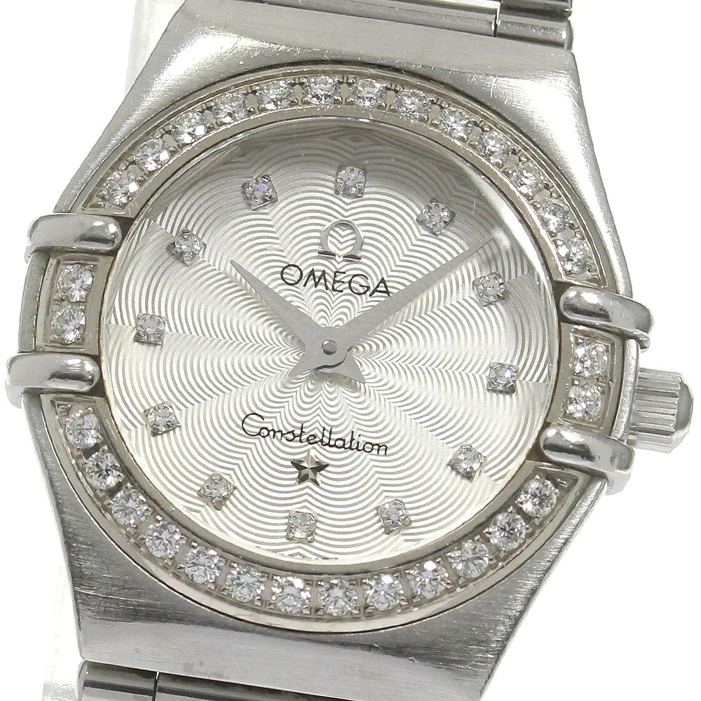 OMEGA Constellation Mini 1466.36 Diamond Bezel Silver Dial Quartz Ladies_843674