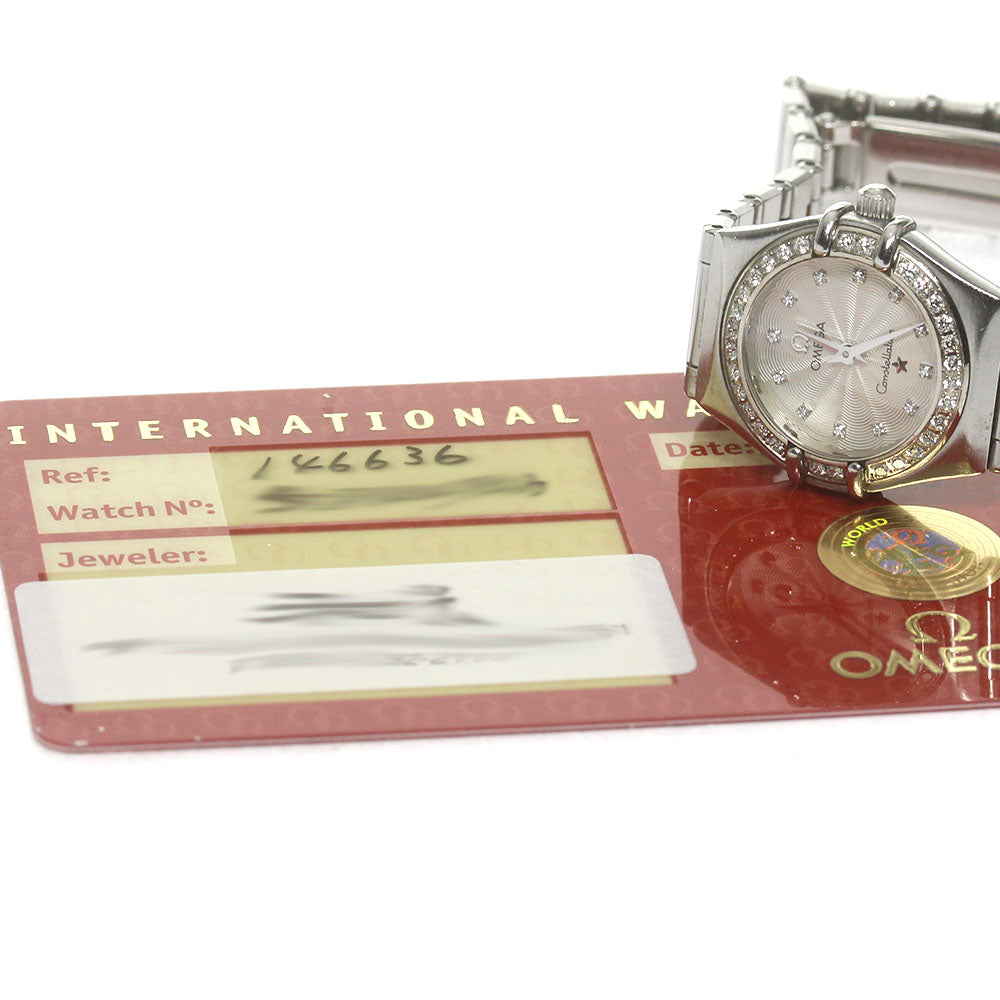 OMEGA Constellation Mini 1466.36 Diamond Bezel Silver Dial Quartz Ladies_843674
