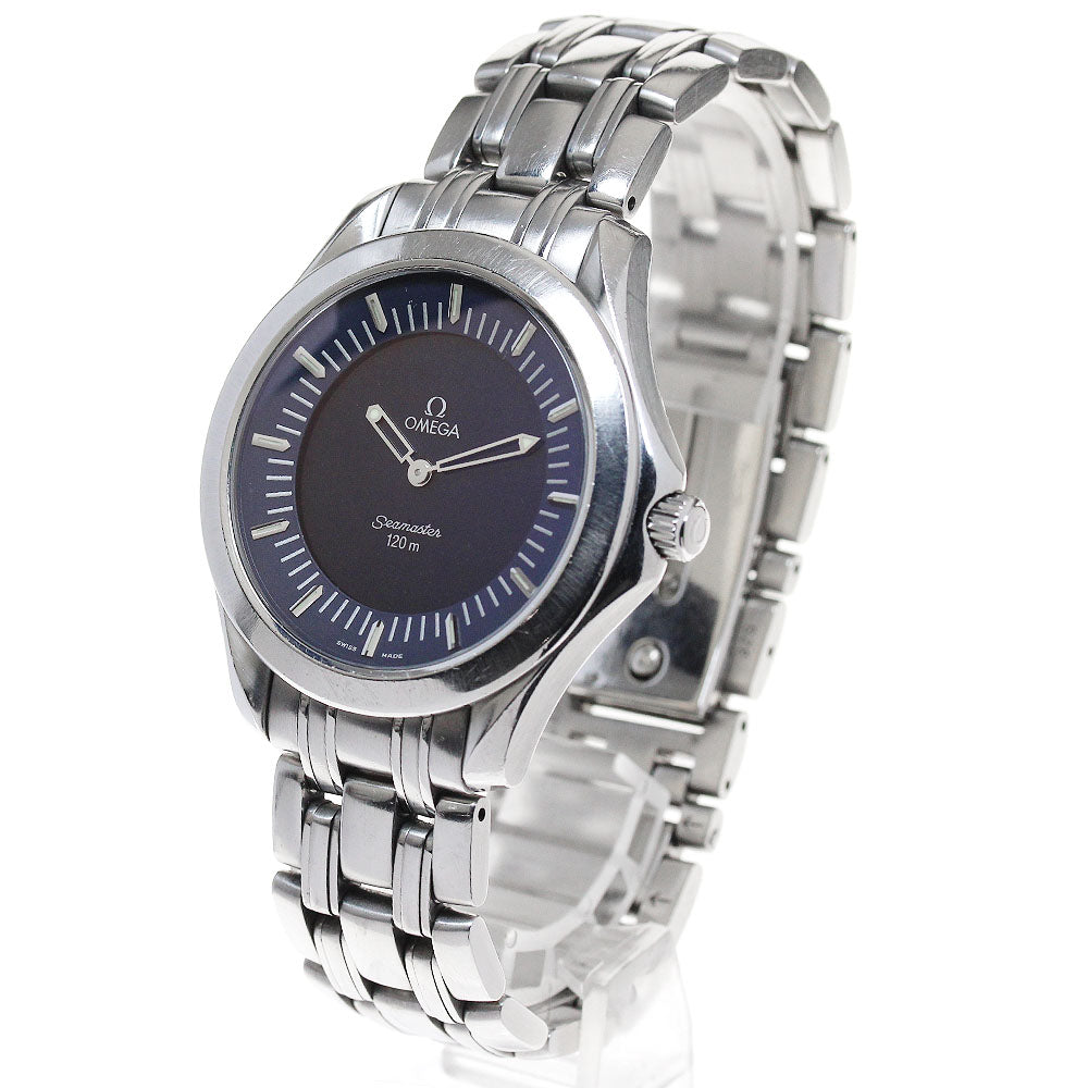 OMEGA Seamaster120 Multi Function 2521.81 Navy Dial Quartz Men's Watch_843681