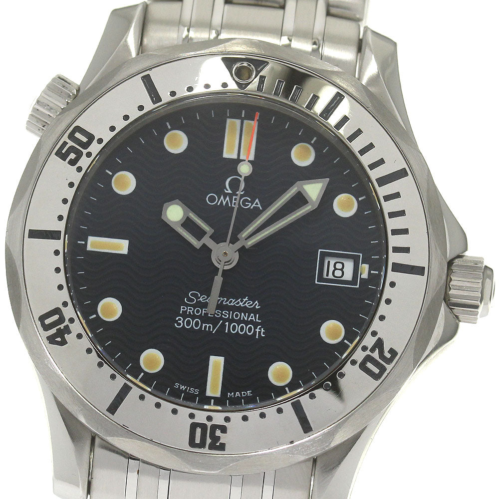 OMEGA Seamaster300 2562.80 Date Navy Dial Quartz Boy's Watch_843717