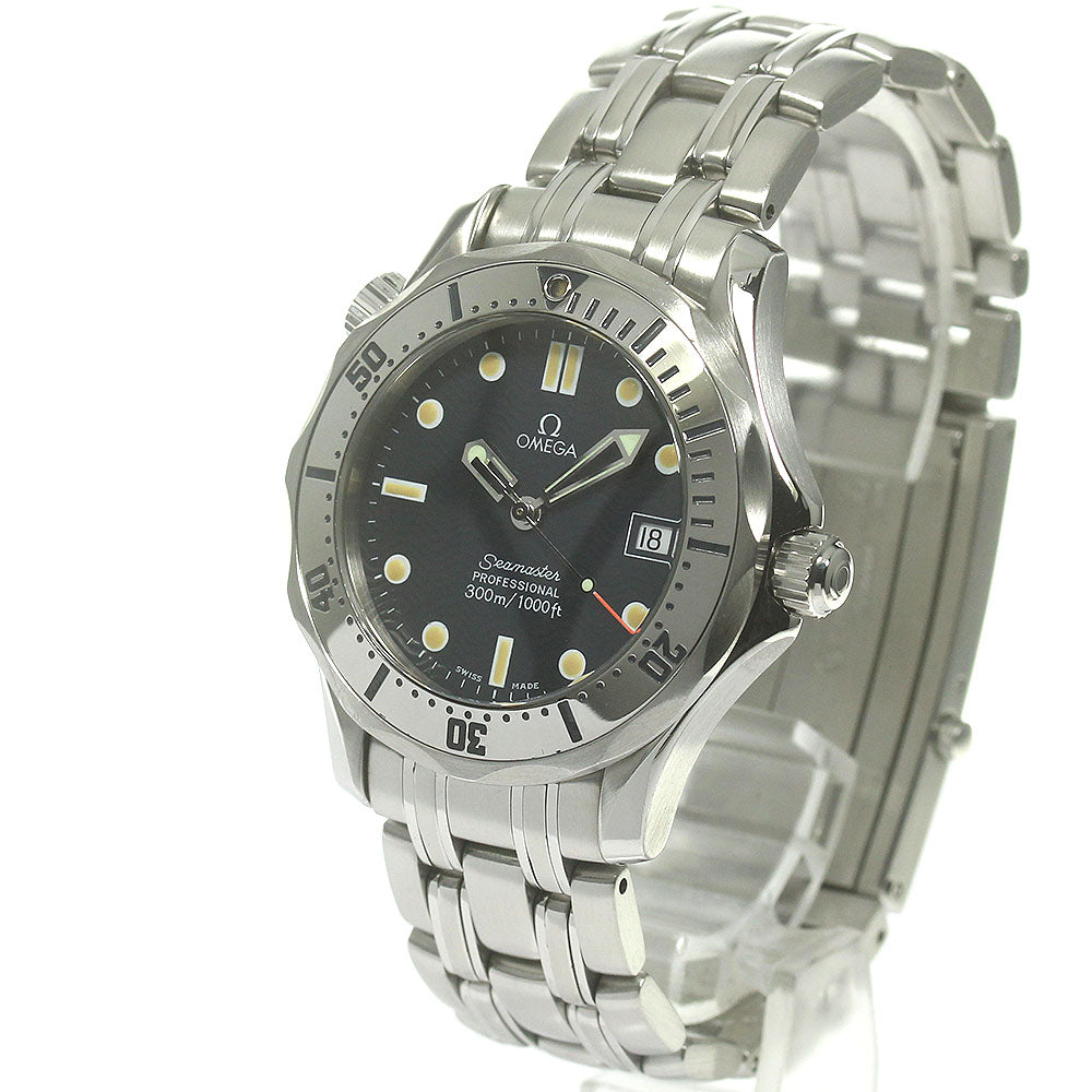 OMEGA Seamaster300 2562.80 Date Navy Dial Quartz Boy's Watch_843717