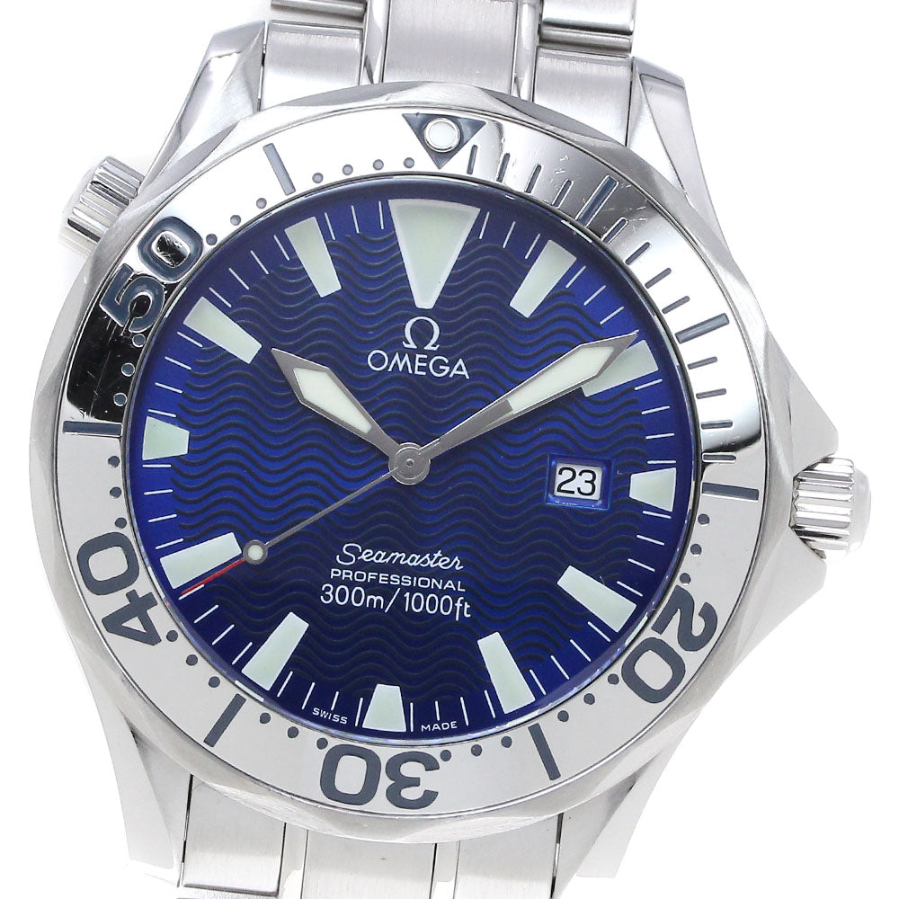 OMEGA Seamaster300 Professional 2265.80 Date blue Dial Quartz Men's Watch_843723