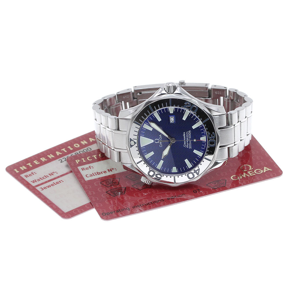 OMEGA Seamaster300 Professional 2265.80 Date blue Dial Quartz Men's Watch_843723