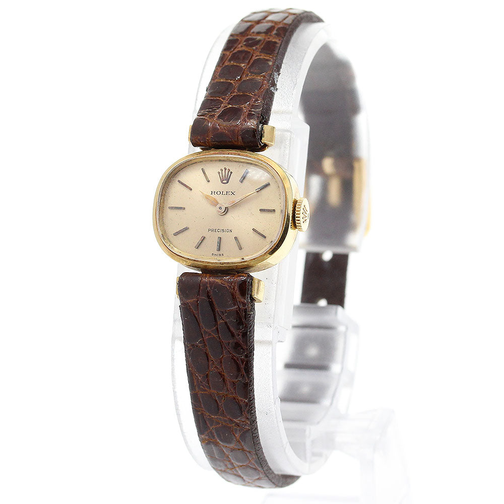 ROLEX Precision 2607 K18YG Cal.1401 Vintage gold Dial Hand Winding Ladies Watch_843746