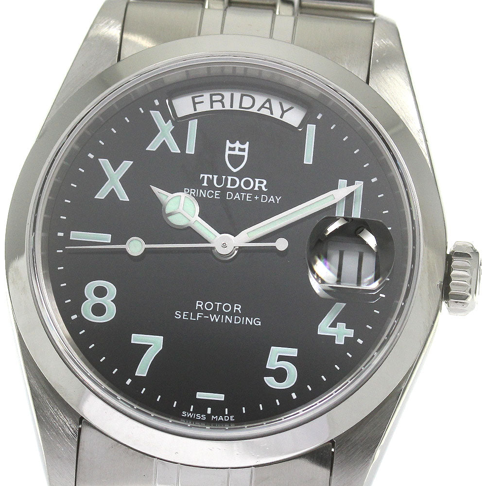 TUDOR Prince Dateday Unique 76200 cal.2834-2 black Dial Automatic Men's_843762