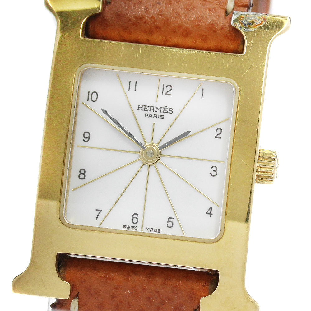 HERMES H watch HH1.201 white Dial Quartz Ladies Watch_843766