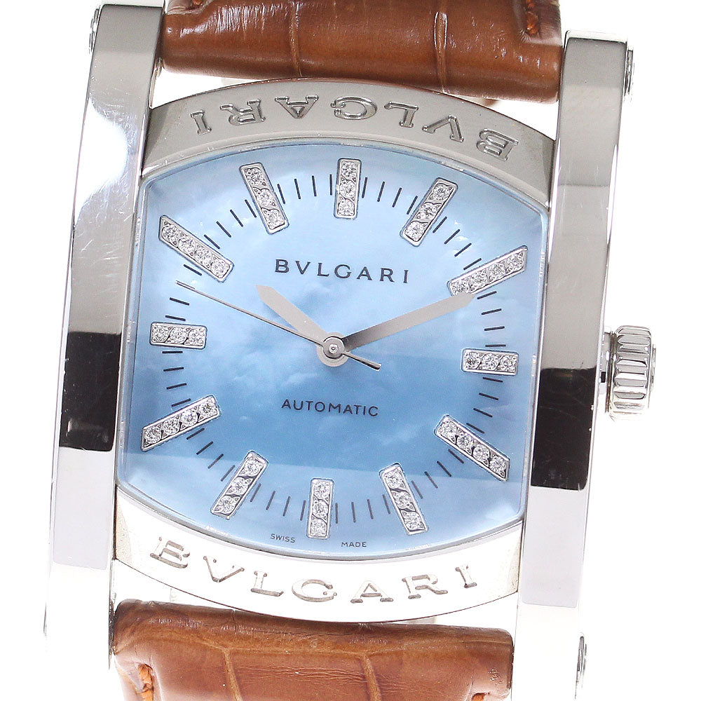 BVLGARI Assioma AA44S diamond Blue shell Dial Automatic Men's Watch_843779