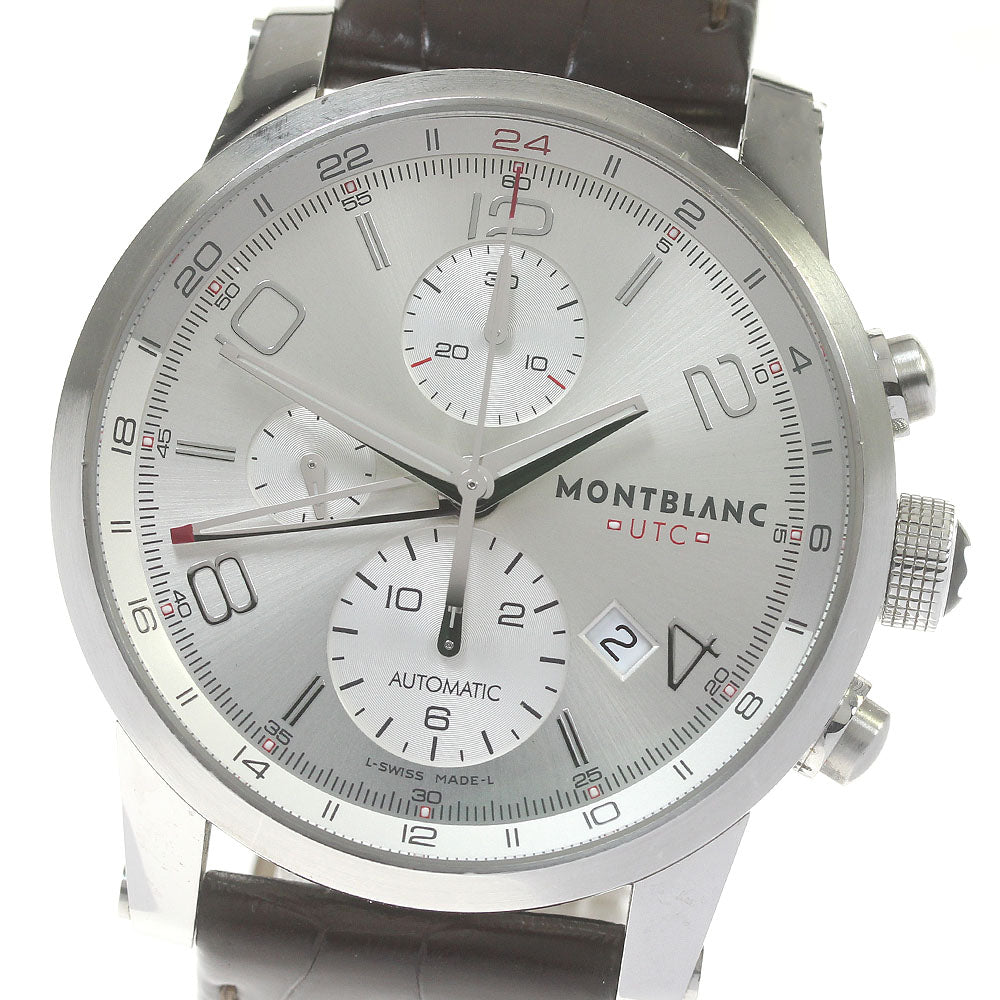 MONTBLANC Timewalker Chrono Voyager UTC 7263 Silver Dial Automatic Men's Watch_843795