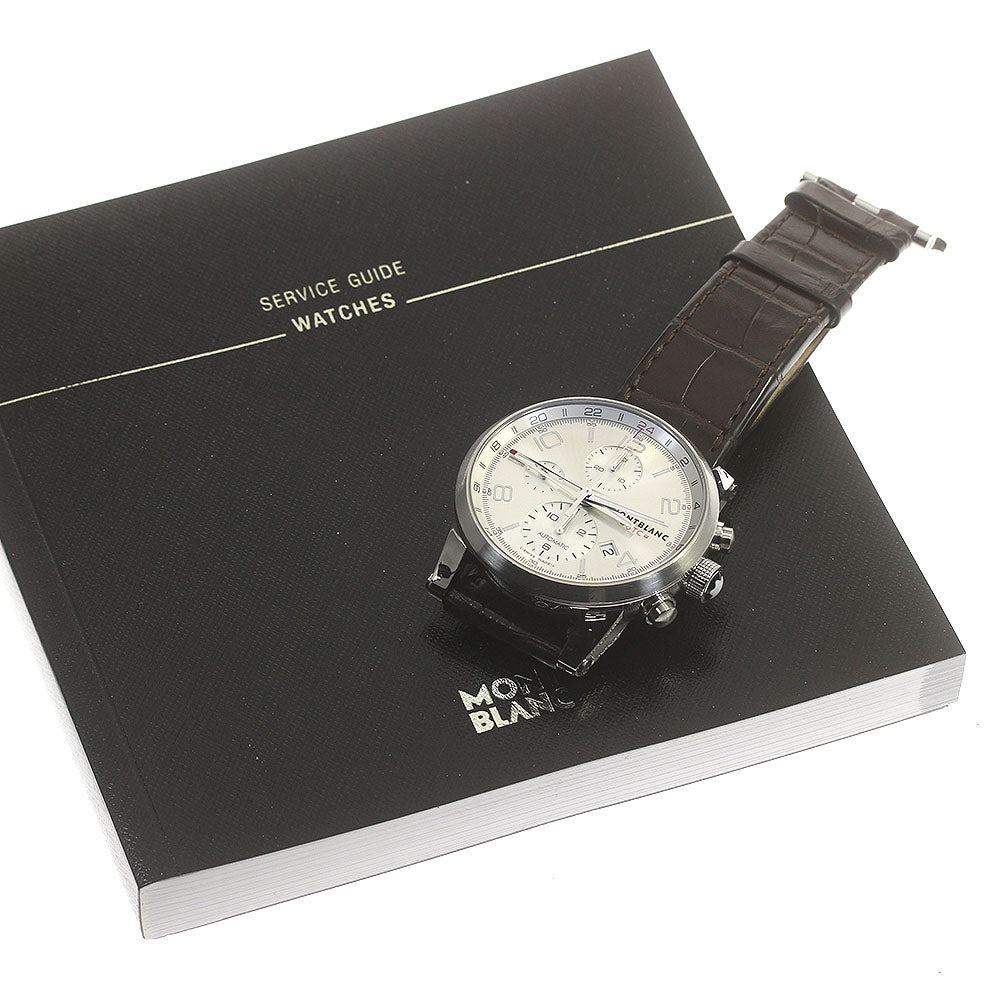 MONTBLANC Timewalker Chrono Voyager UTC 7263 Silver Dial Automatic Men's Watch_843795