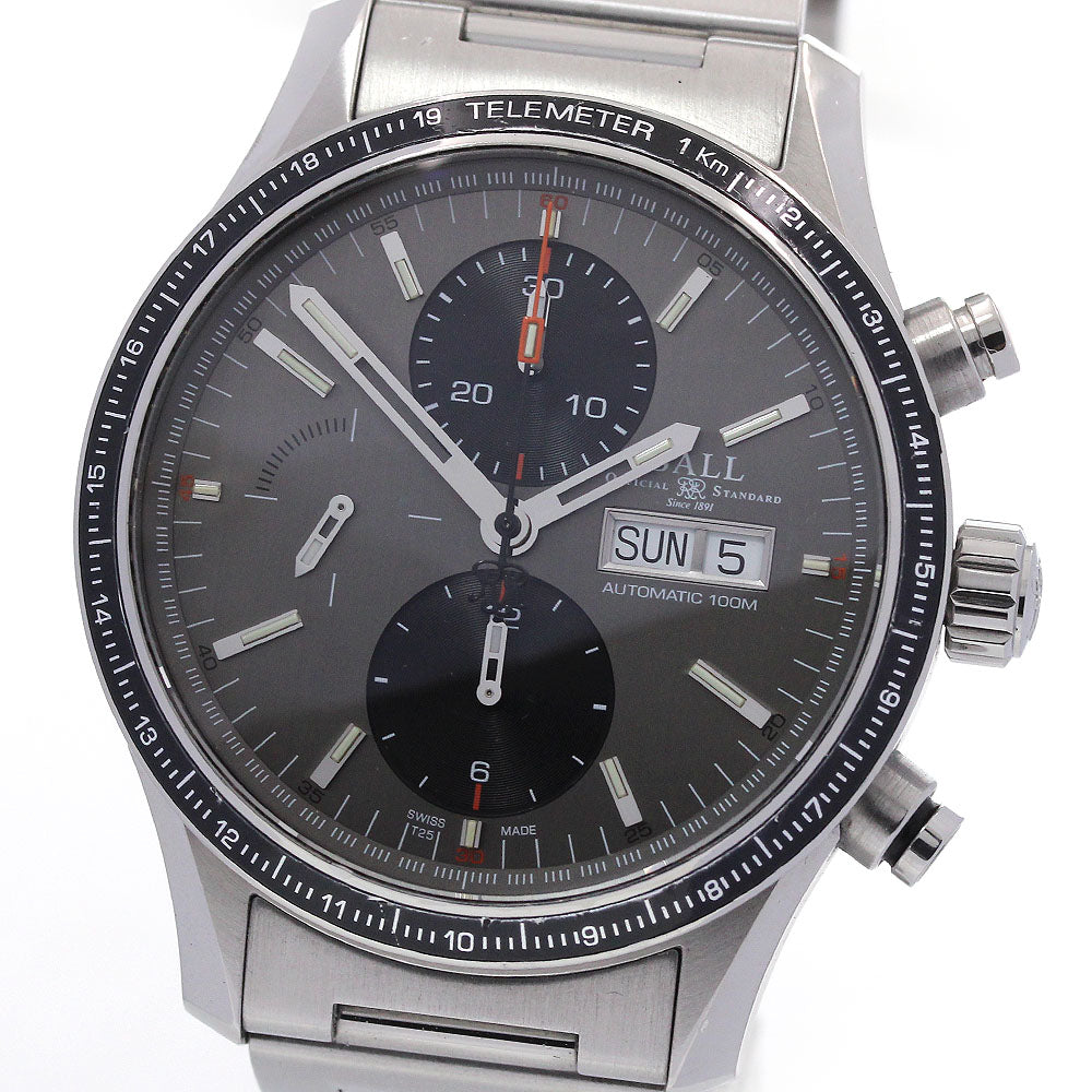 BALLWATCH Stokeman Storm Chaser Pro CM3090C-S1J-GY Chronograph gray Dial Automatic Men's Watch_843828