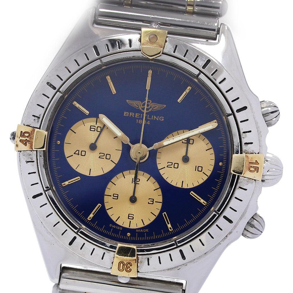 BREITLING Callisto Lemania B11045 Blue / Gold Dial Hand Winding Men's _843832