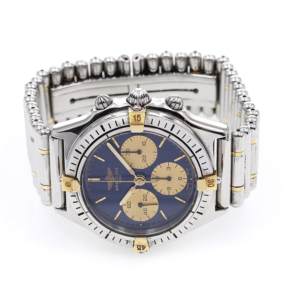 BREITLING Callisto Lemania B11045 Blue / Gold Dial Hand Winding Men's _843832