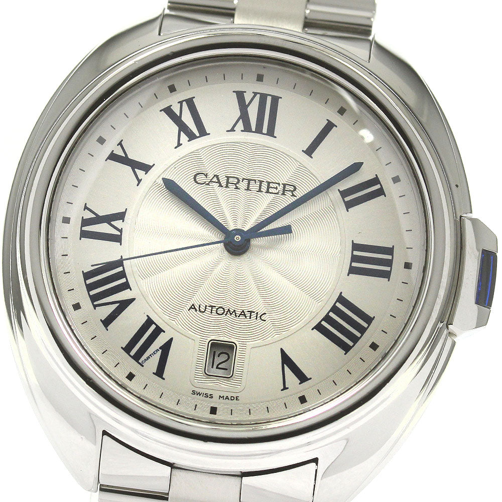CARTIER Cres de Cartier WSCL0007 Date Silver Dial Automatic Men's Watch_843863