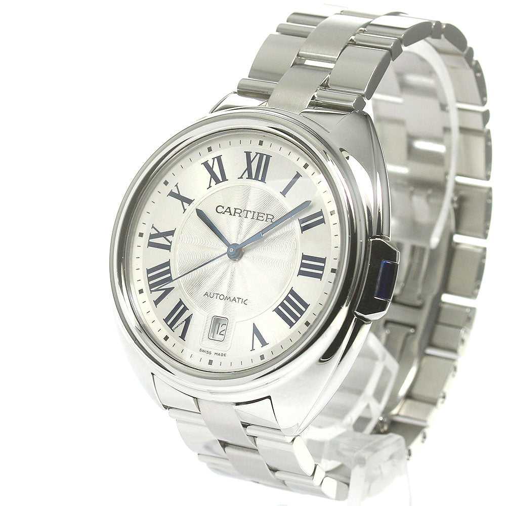 CARTIER Cres de Cartier WSCL0007 Date Silver Dial Automatic Men's Watch_843863