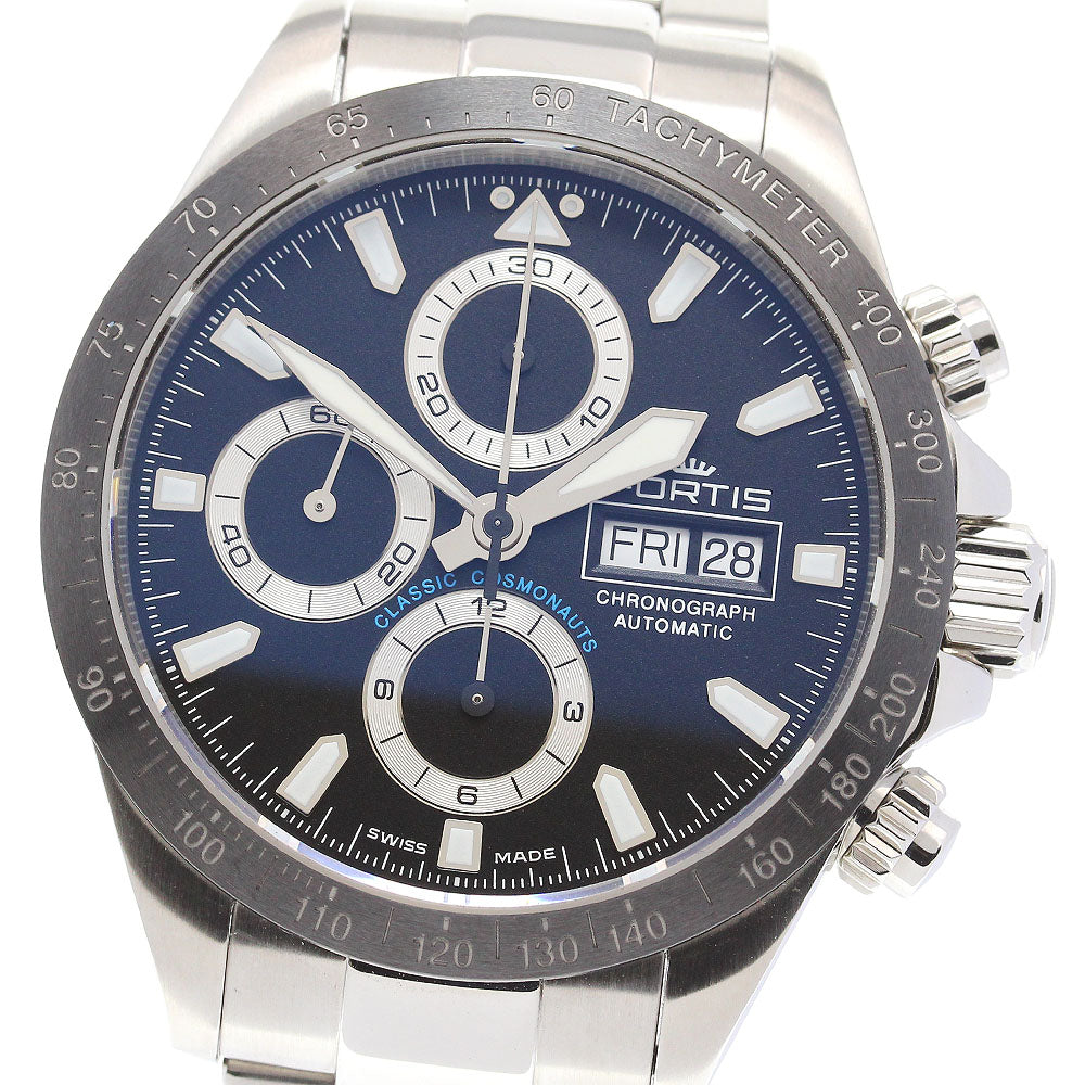 FORTIS Cosmonaut FLB7 Limited 401.26.141 Chronograph day date black Dial Automatic Men's Watch_843891