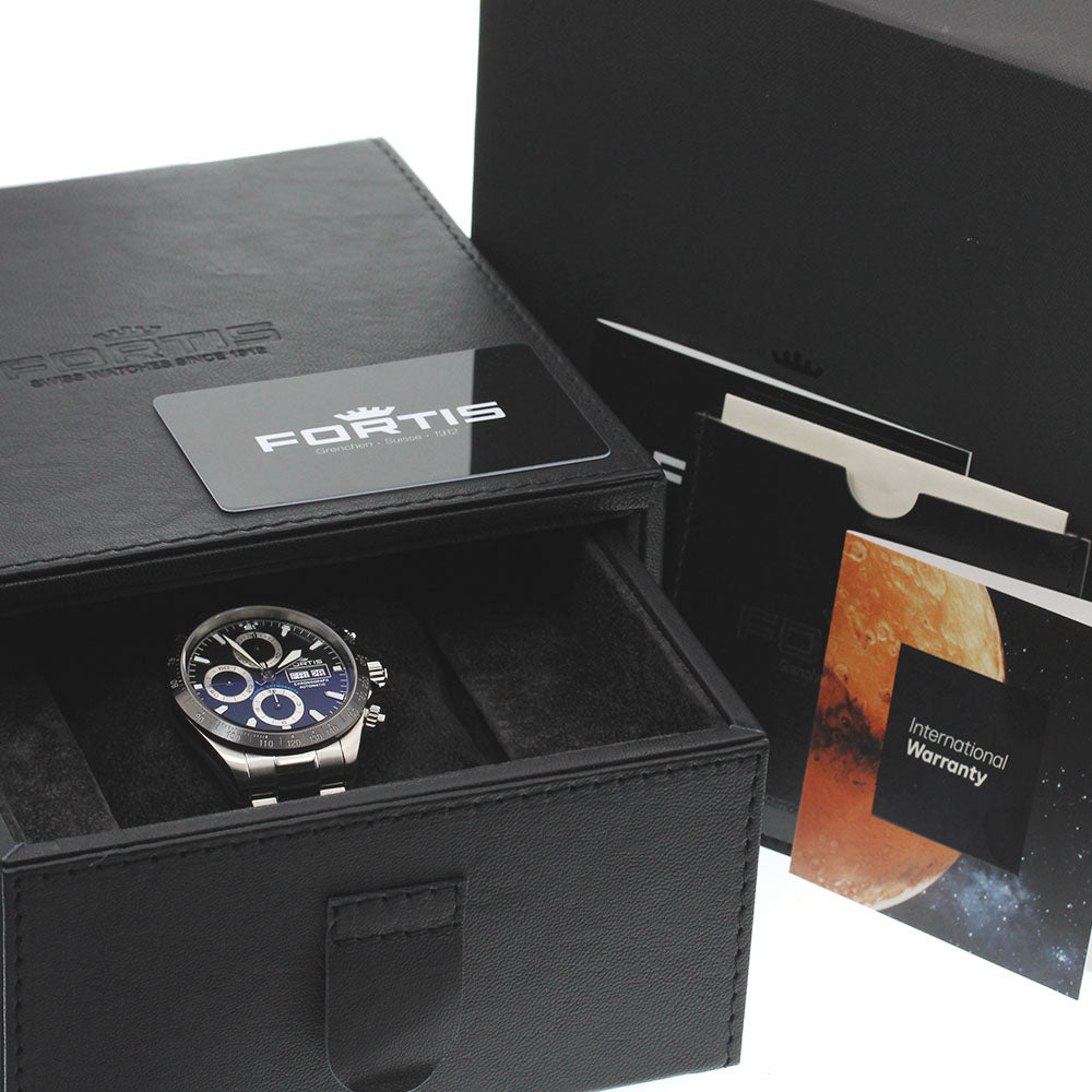 FORTIS Cosmonaut FLB7 Limited 401.26.141 Chronograph day date black Dial Automatic Men's Watch_843891