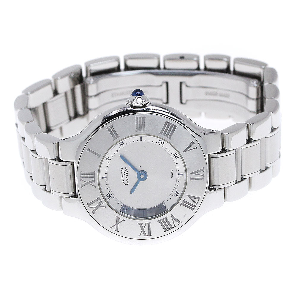 CARTIER Must21 Vantian W10109T2 Silver Dial Quartz Ladies Watch_843899