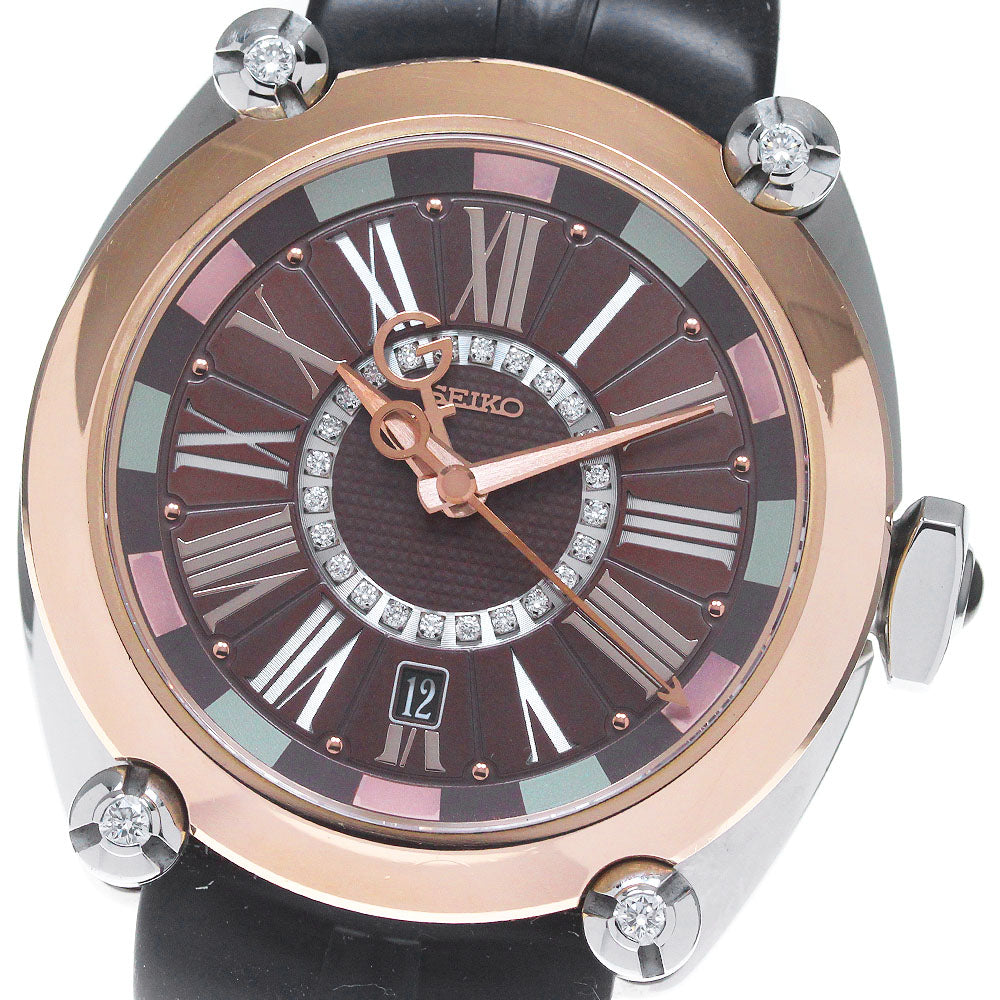 SEIKO Galante SBLM008/8L38-00D0 GMT Diamond Limited Automatic Men's Watch_843909