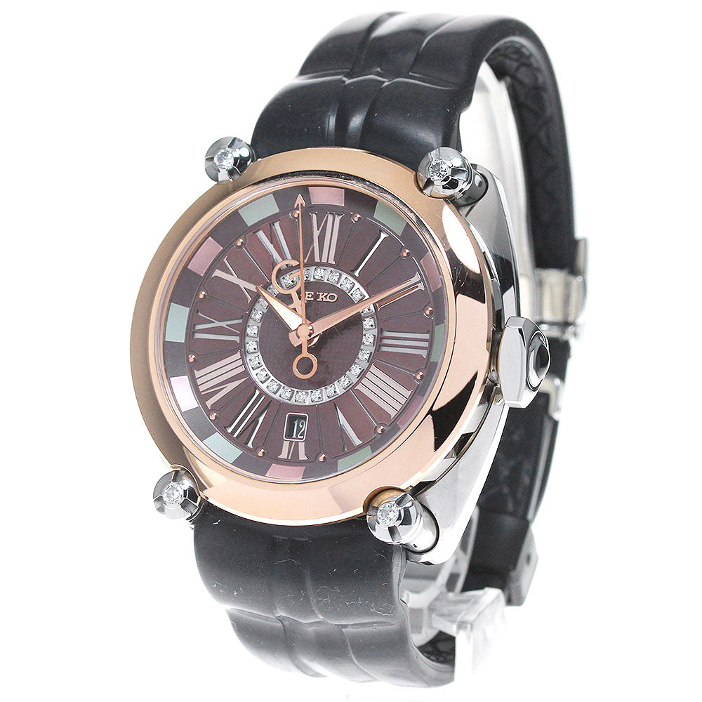 SEIKO Galante SBLM008/8L38-00D0 GMT Diamond Limited Automatic Men's Watch_843909