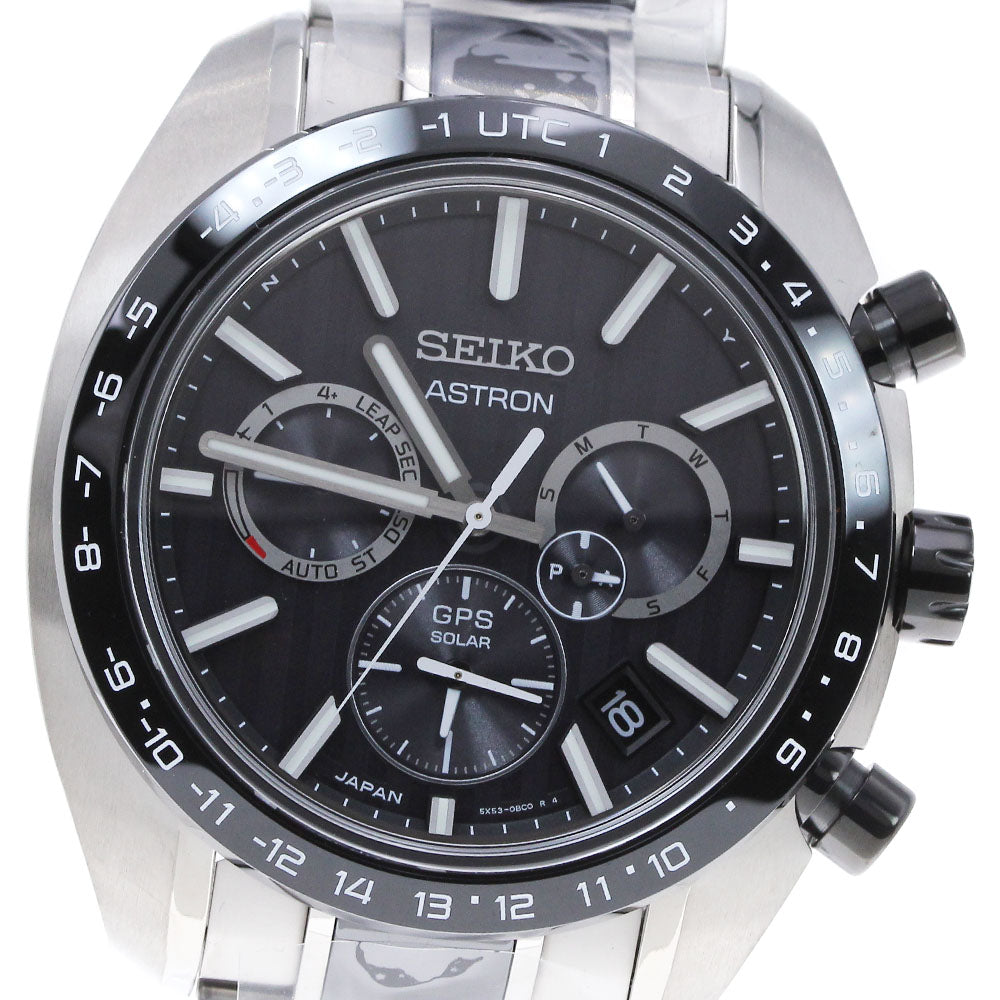 SEIKO Astron SBXC085/5X53-0BF0 GPS date Solar Powered Radio Men's Watch_843918