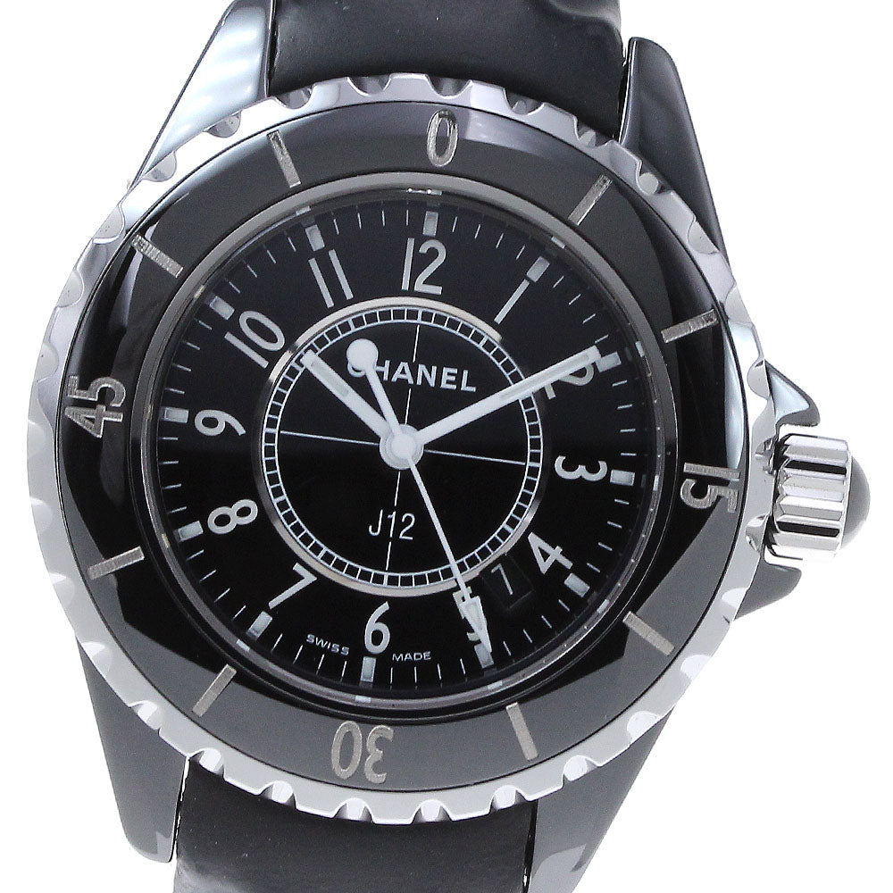 CHANEL J12 H0680 Black ceramic date black Dial Quartz Ladies Watch_843926