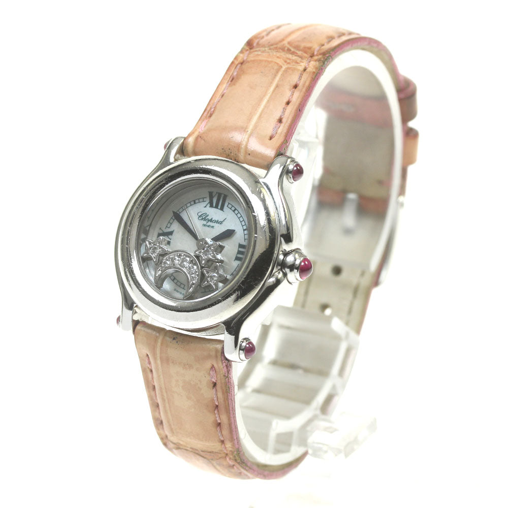 Chopard Happy Sports Moon & Star 27/8245-21 diamond White shell Dial Quartz Ladies Watch_843928
