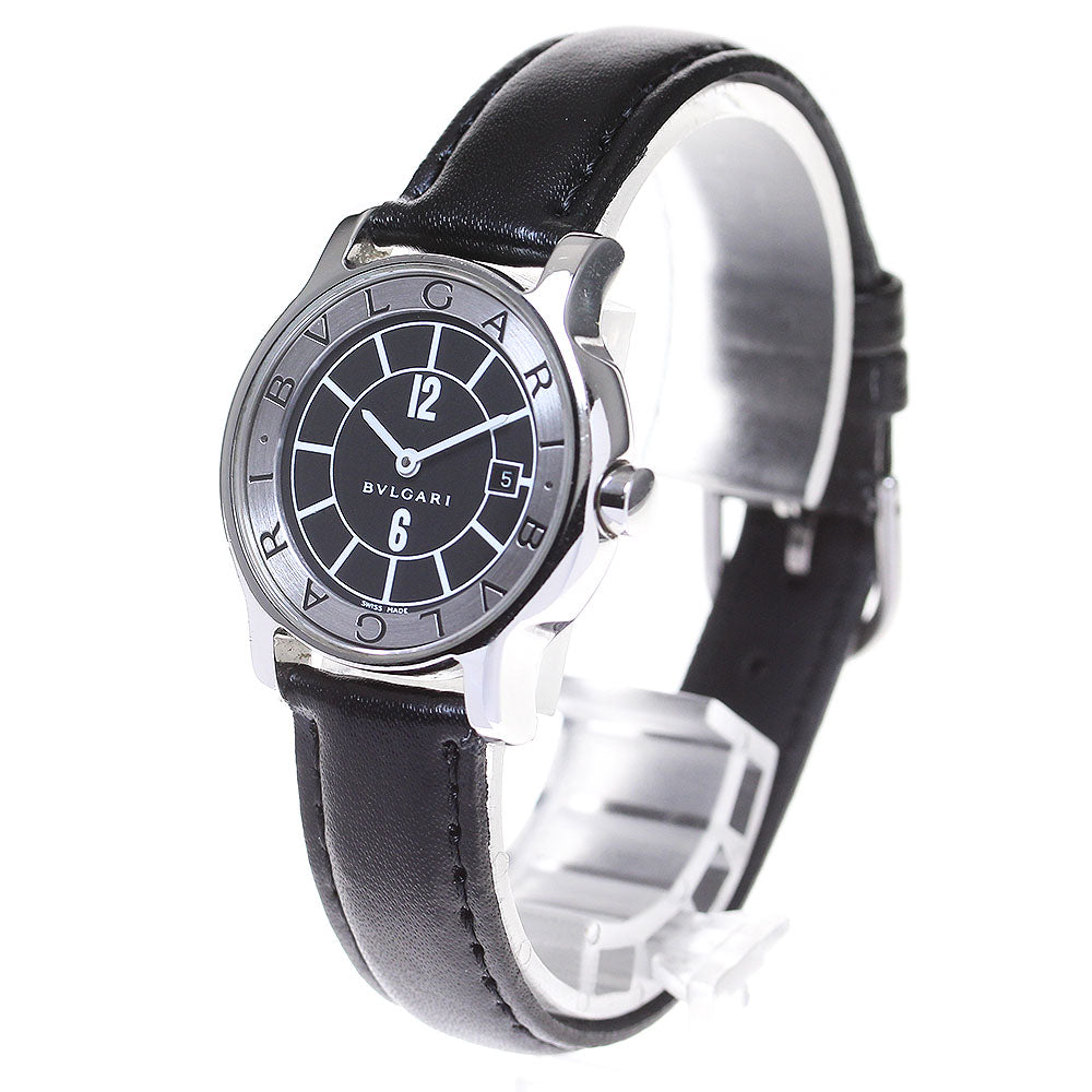 BVLGARI Solo tempo ST29S Date Black / Silver Dial Quartz Ladies Watch_843929