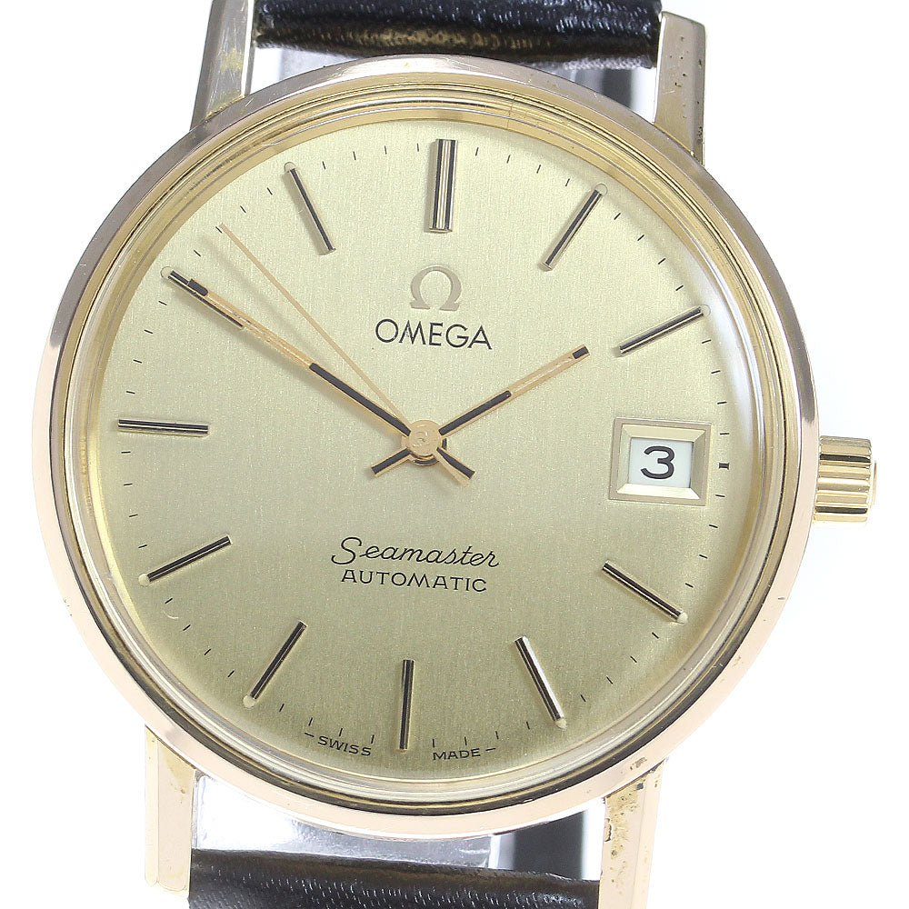 OMEGA Seamaster 166.0202 Date cal.1010 Gold Dial Automatic Men's Watch_843934
