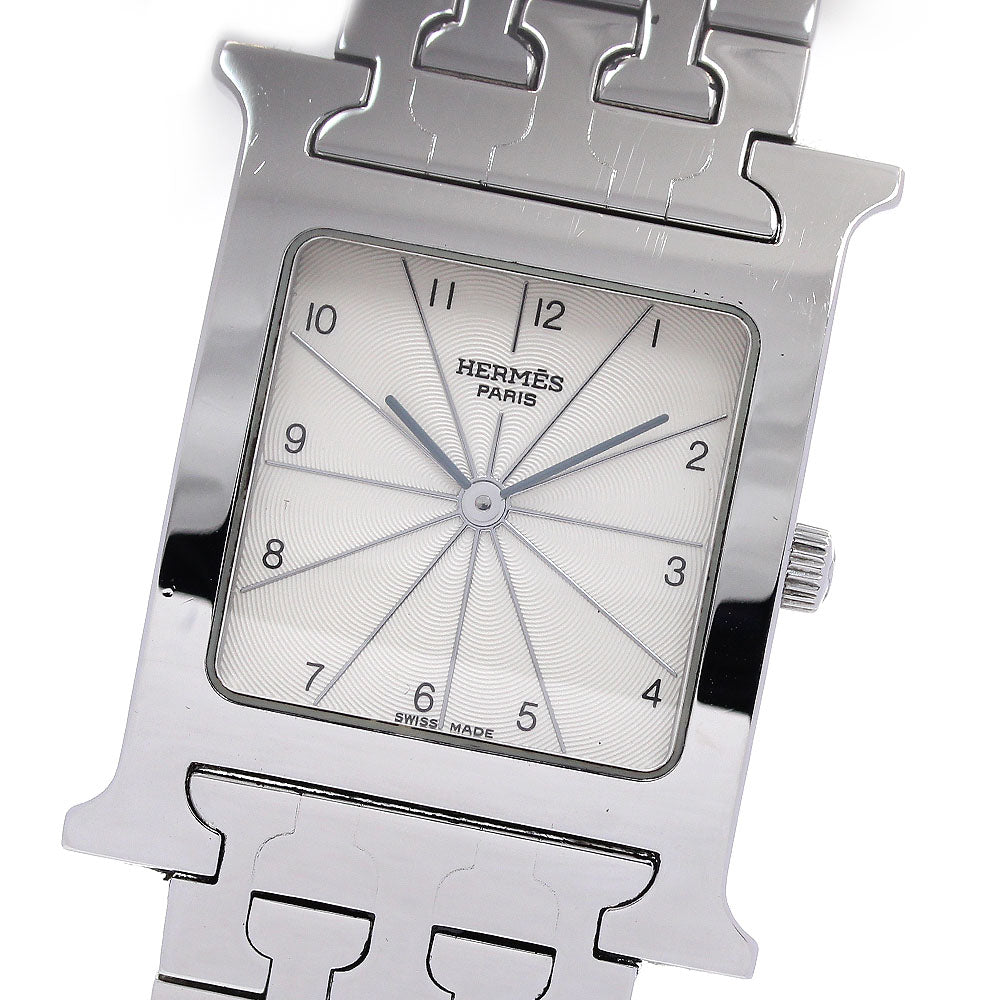 HERMES H watch HH1.510 Silver Dial Quartz Boy's Watch_844077