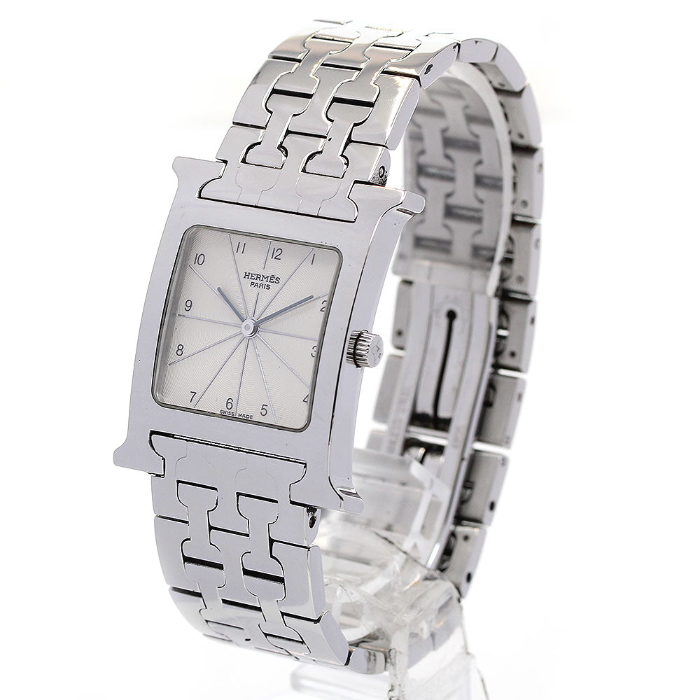 HERMES H watch HH1.510 Silver Dial Quartz Boy's Watch_844077