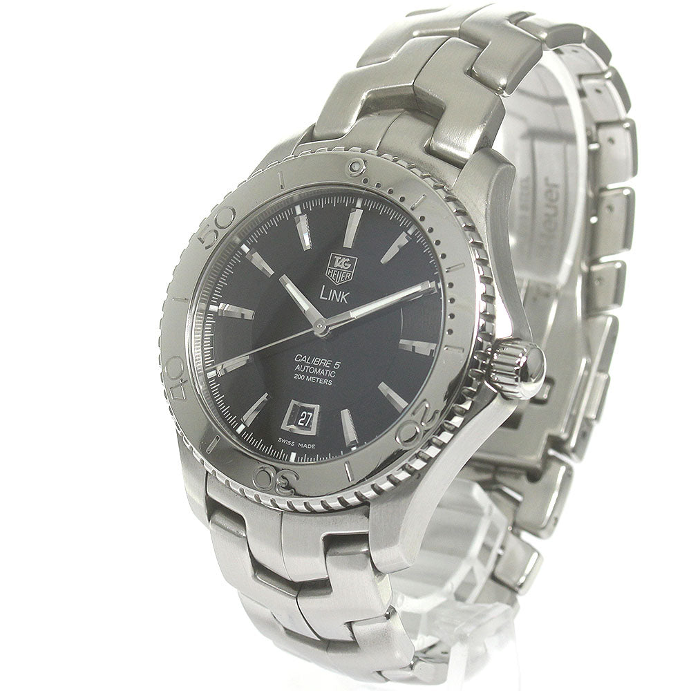 TAG HEUER Link WJ201A Caliber 5 Date Black Dial Automatic Men's Watch_844103