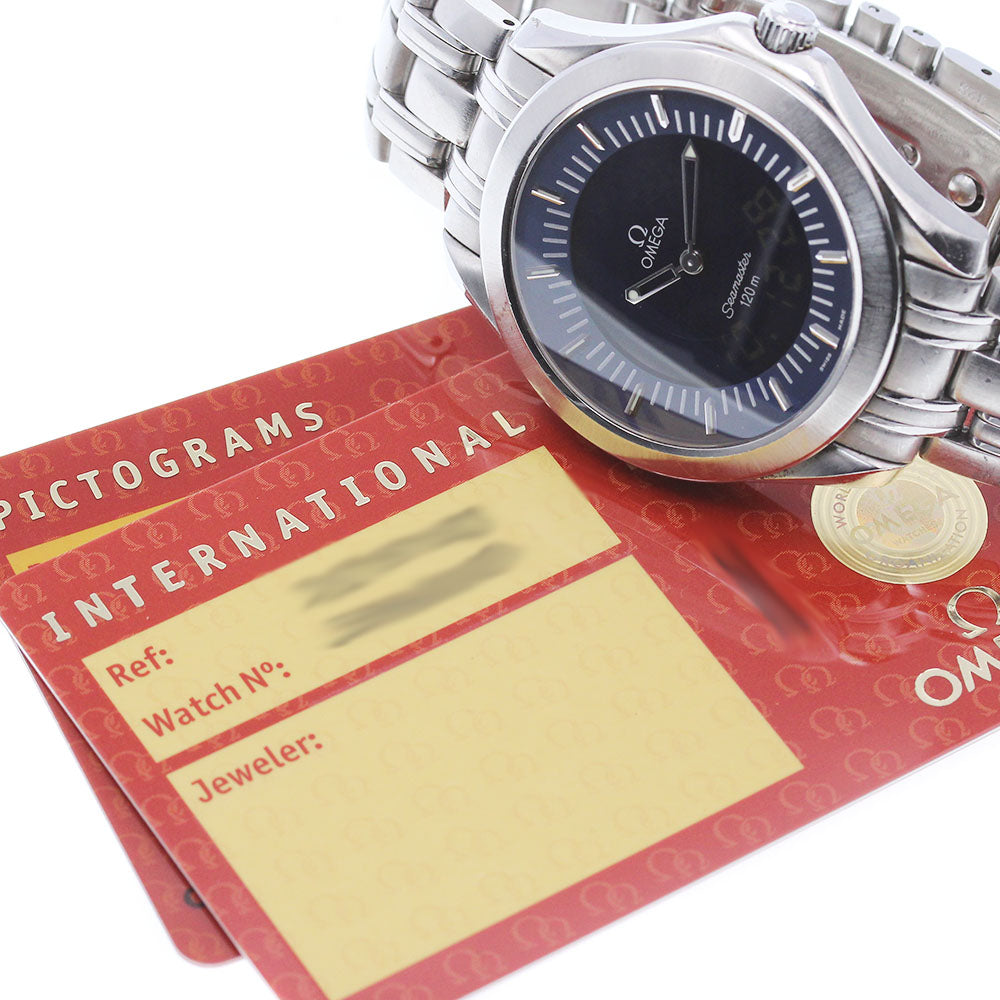 OMEGA Seamaster120 Multi Function 2521.81 Navy Dial Quartz Men's Watch_844112