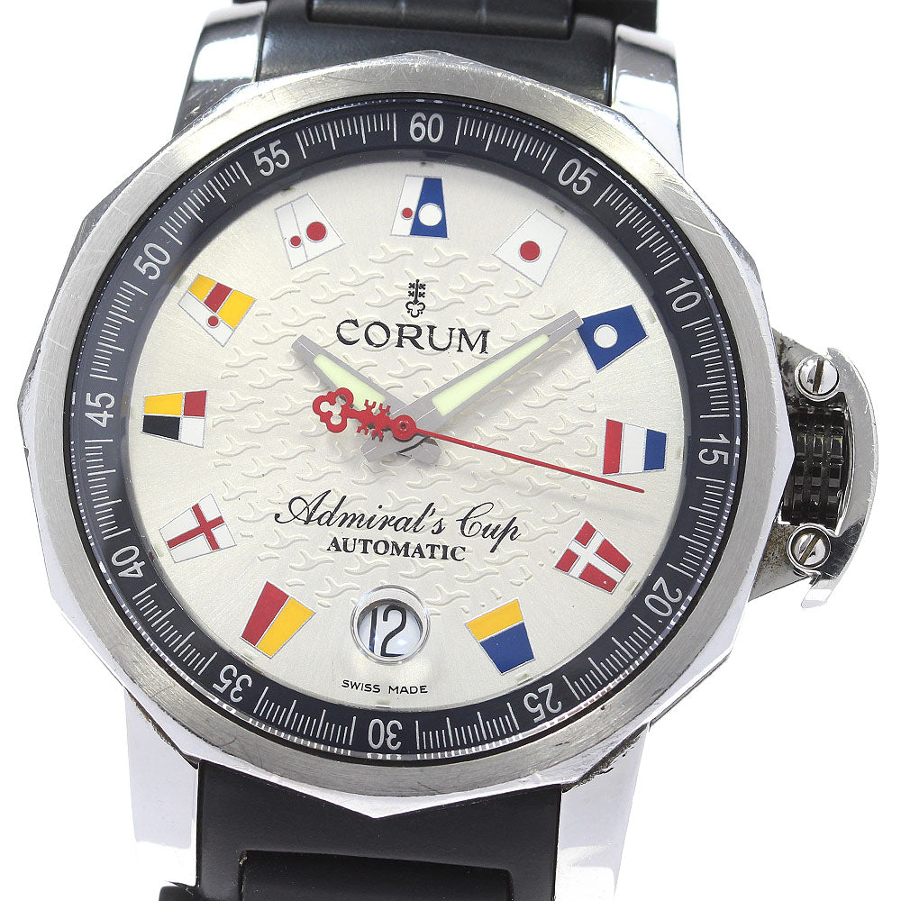 CORUM Admiral's Cup Trophy 41 Date Silver Dial Automatic Men's Watch_844118