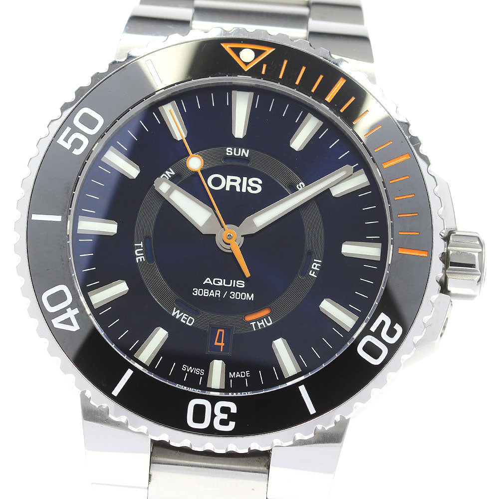 ORIS Aquis Staghorn Restoration Limited Edition 7734 Navy Dial AT Men's_844157